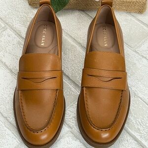 Cole Haan Women's Brown Leather Loafers